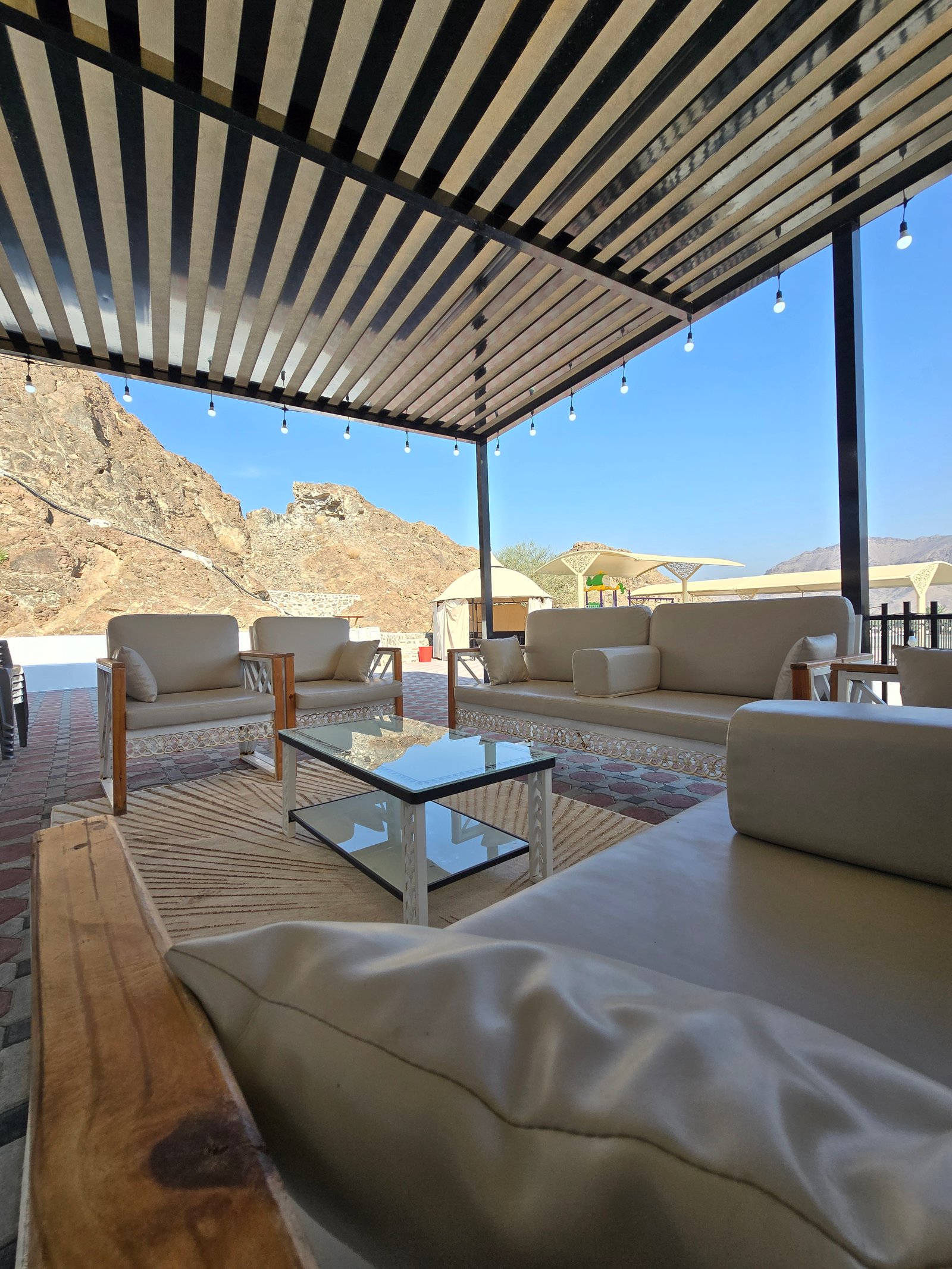 AL-Hara Farmhouse Outdoor Seating Area with scenic views