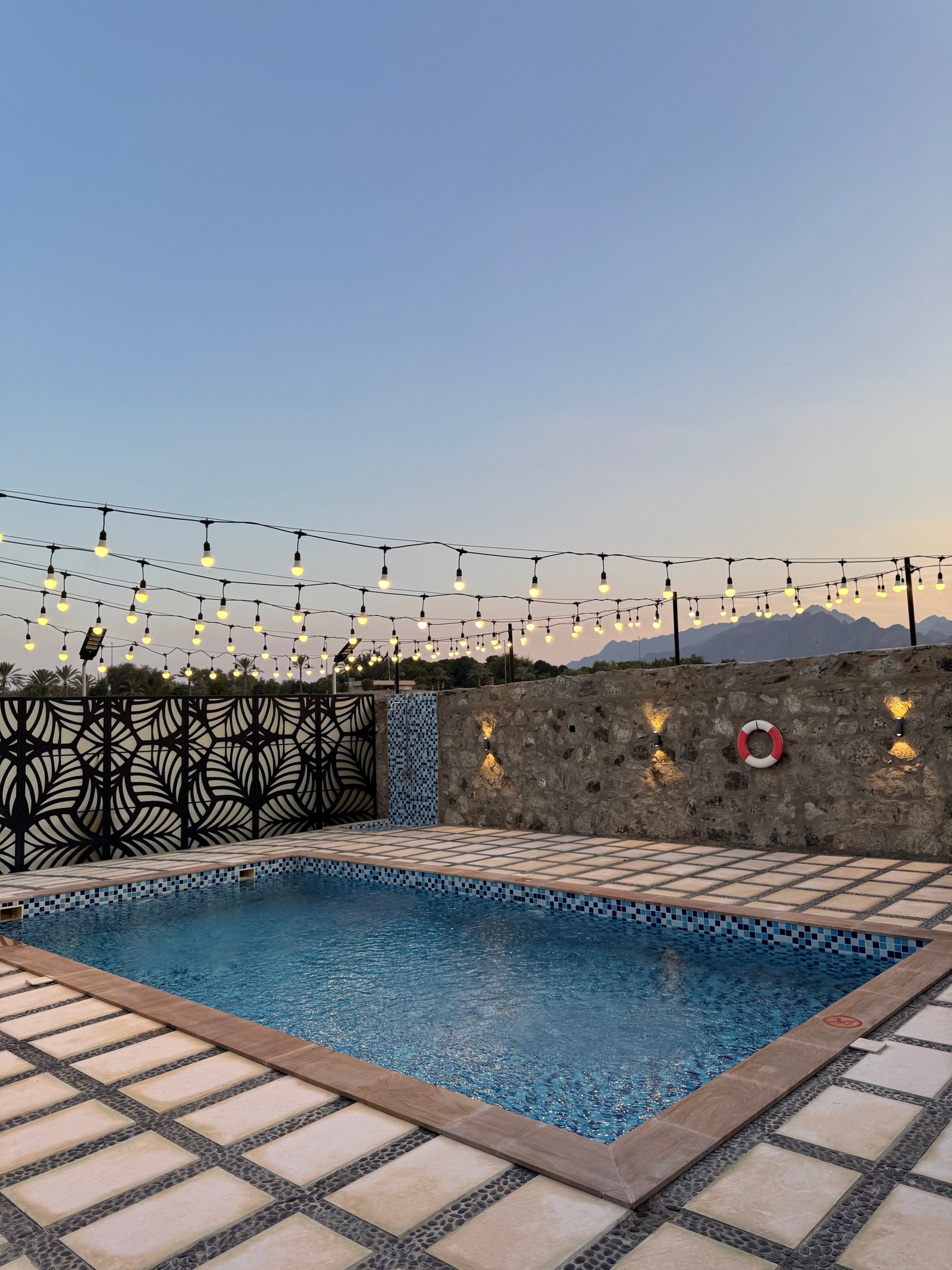 Hatta Palace View Luxury Living Area with modern furniture and mountain view
